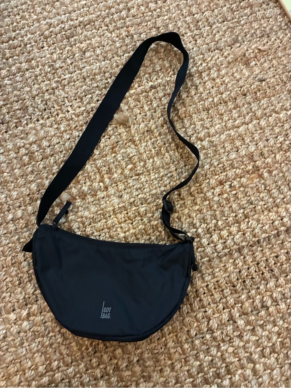 Got Bag Black Crescent Belt Bag with Adjustable Strap